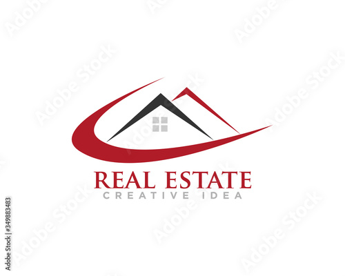 Real Estate Logo Icon Design Vector