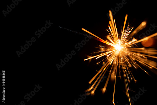 Wallpaper Mural sparkler on black background Torontodigital.ca