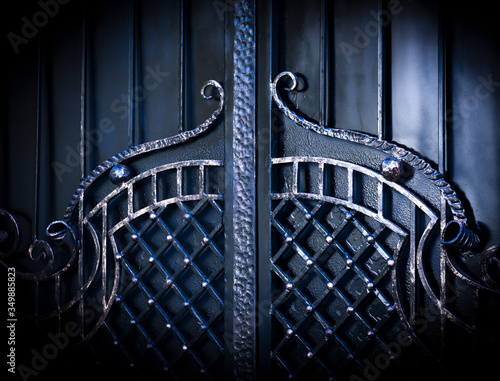 .forged gate close-up