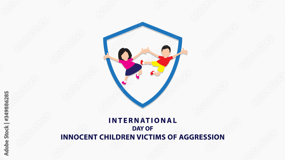 International Day of Innocent Children Victims of Aggression. Vector illustration International Day of Innocent Children Victims of Aggression. Vector illustration