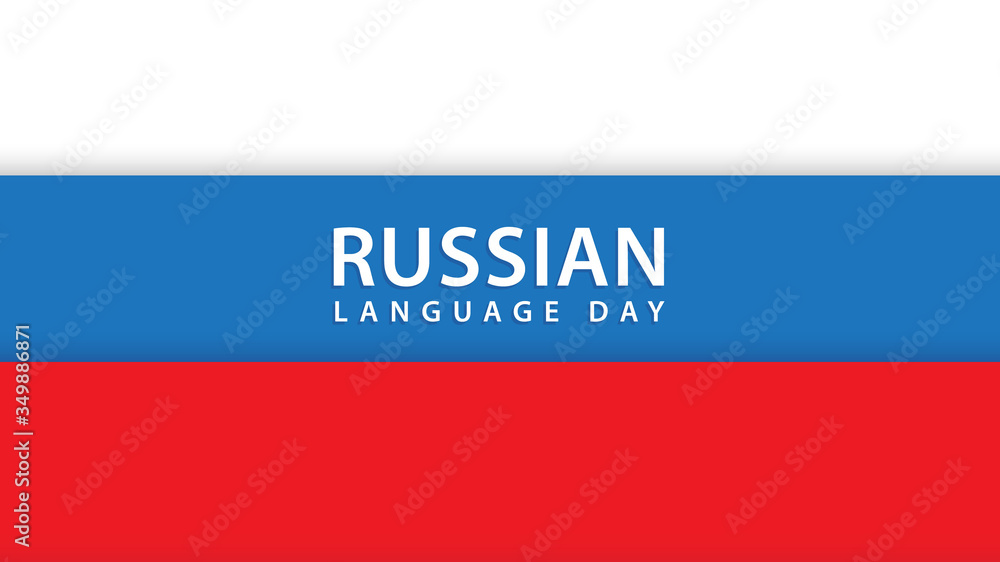 Russian Language Day. Vector illustration Russian Language Day. Vector illustration
