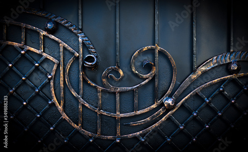 .forged gate close-up