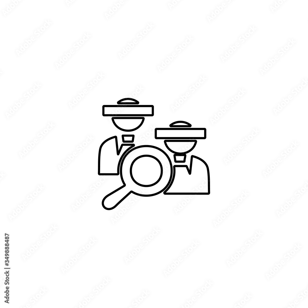 VR glasses with search sign. Virtual reality for web and mobile design concept. VR glasses with search sign. Virtual reality for web and mobile design concept.
