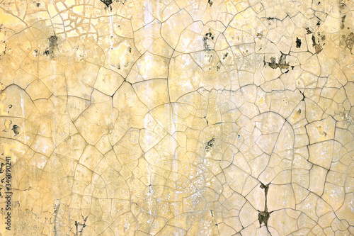 Abstract concrete cracked wall texture background.