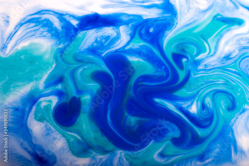 Beautiful picture with paints. Natural organic shapes.