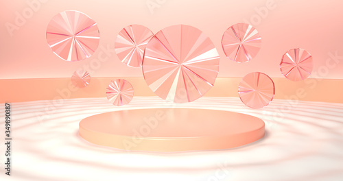 3d render image of abstract colorful geometric shape background.3d rendering. © FREEDOM-ELEMENT
