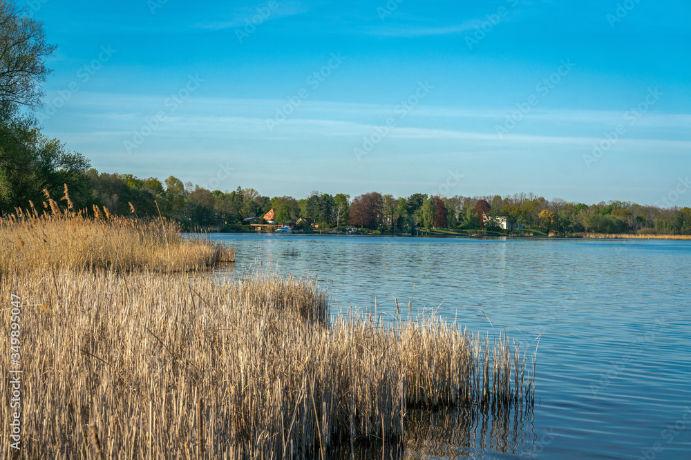 View on the Schwielowsee Lake at Petzow, Brandenburg
