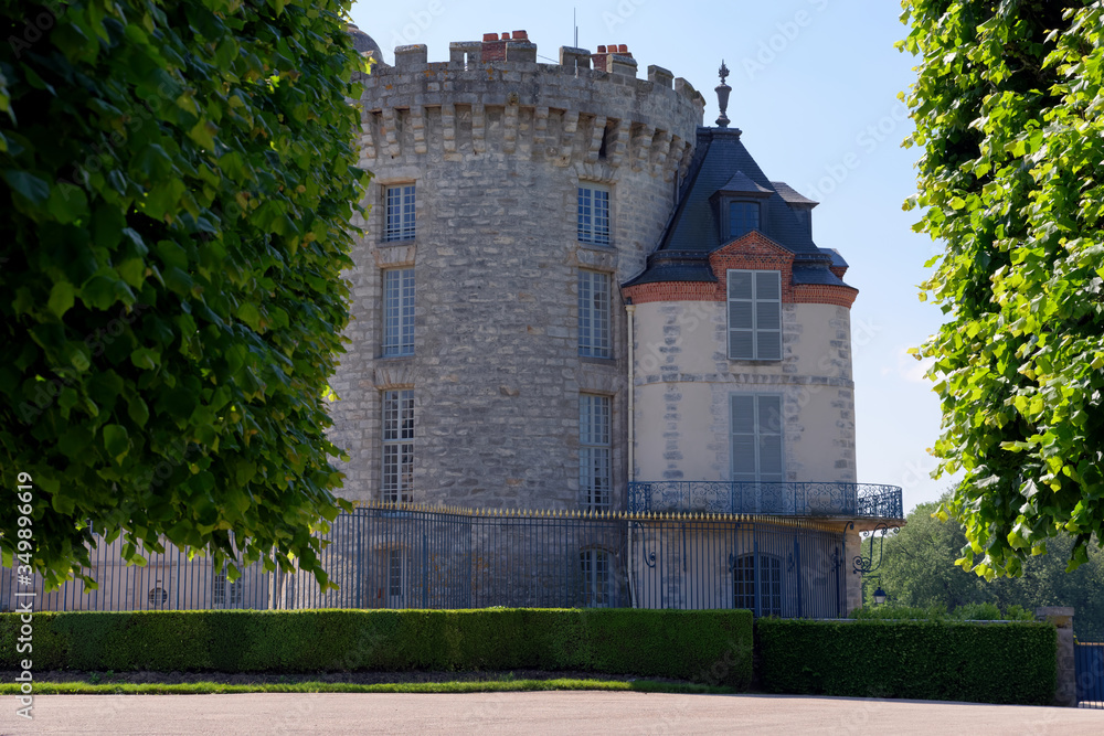 Rambouillet castle in the Regional nature park of the Upper Chevreuve valley