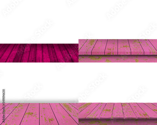 pink wood table texture background photo