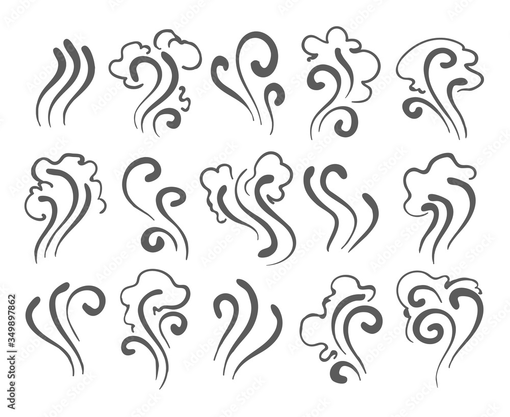 Smoke doodle icons
