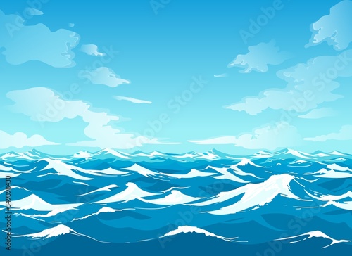 Ocean surface waterscape
