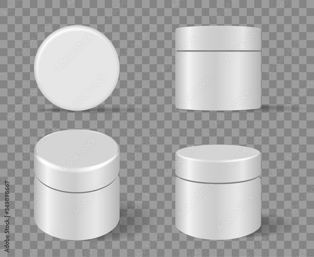 Cosmetic rounded package set Cosmetic rounded package set
