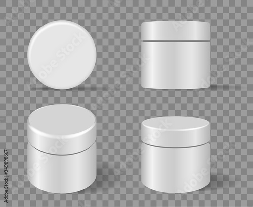 Cosmetic rounded package set