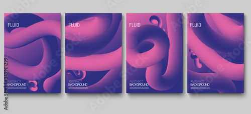 Fluid liquid gradient cover pattern background vector illustrator 2
