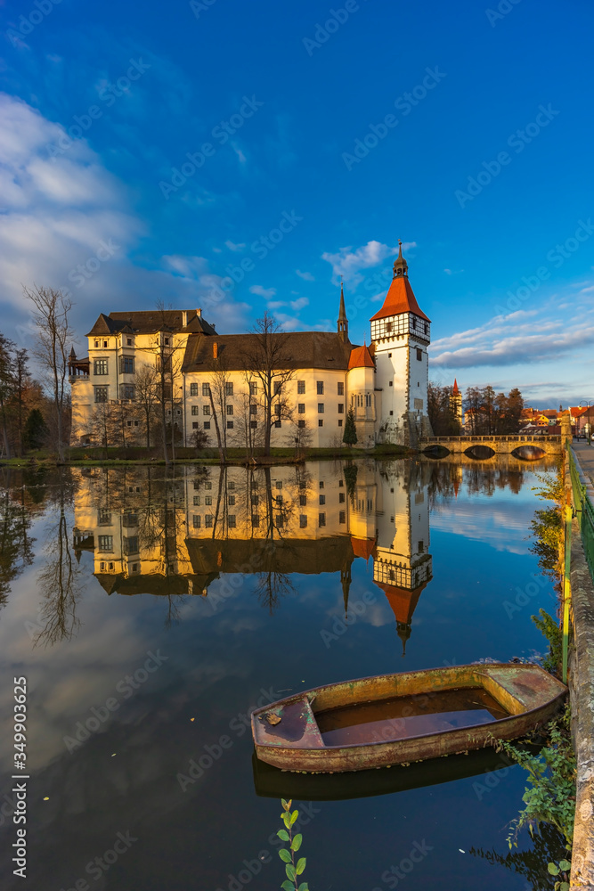 Fototapeta premium Blatna castle near Strakonice, Southern Bohemia, Czech Republic