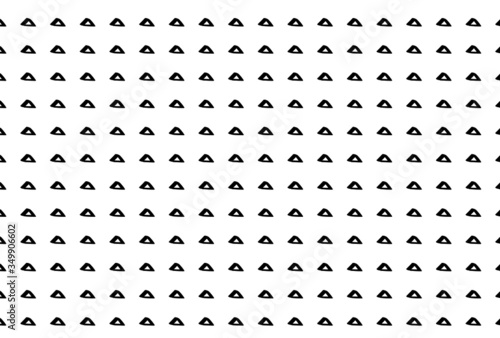 Vector abstract simple geometric seamless pattern with triangles painted with brush. Paper cover, cloth, textile, fabric print.
