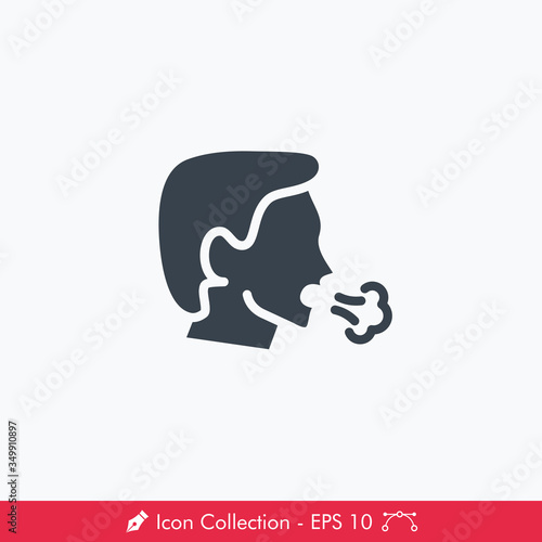 Cough Icon / Vector