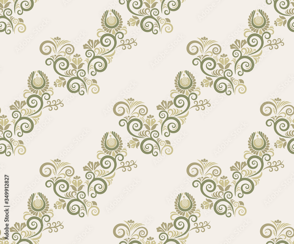 Vector ornamental hand drawing decorative background. Ethnic seamless pattern ornament. Vector pattern. Print for textile, cloth, wallpaper, scrapbooking