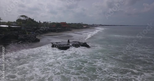  Aerial view of Batu Bolong beach, Canggu, Bali, Indonesia photo