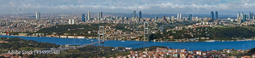 Istanbul landscape with bridge
