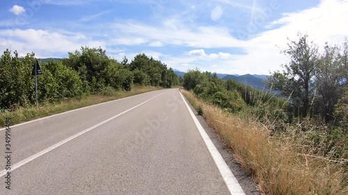 SS62 mountain road next to Berceto, Province of Parma, Emilia-Romagna, Italy photo