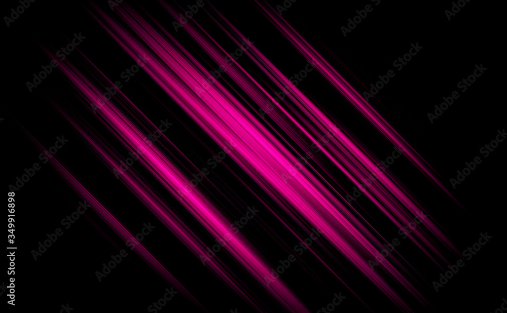 Naklejka premium Background abstract pink and black dark are light with the gradient is the Surface with templates metal texture soft lines tech design pattern graphic diagonal neon background.