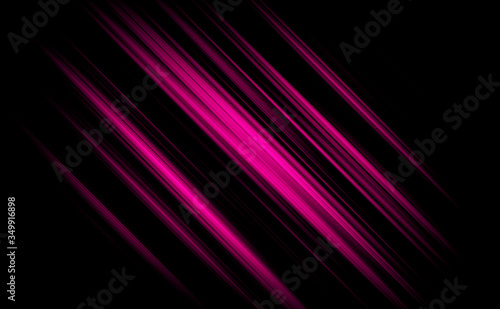 Background abstract pink and black dark are light with the gradient is the Surface with templates metal texture soft lines tech design pattern graphic diagonal neon background. © Kamjana