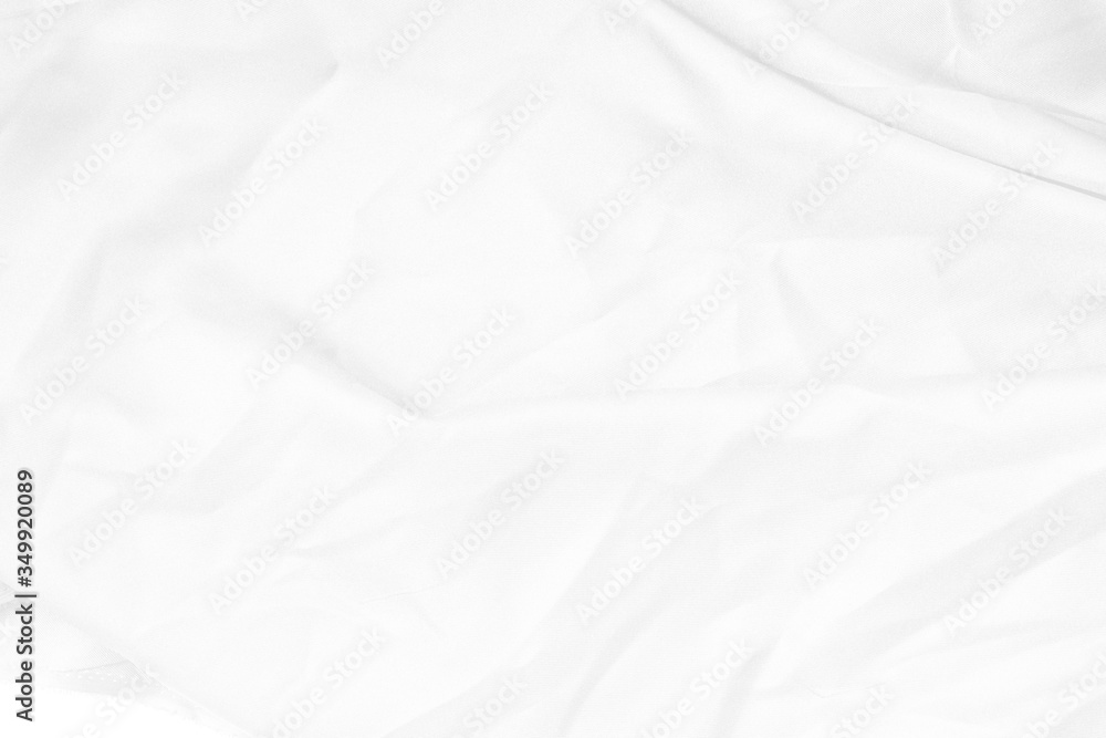 close up abstract white fabric texture background,crumpled or liquid wave fabric background,elegant wallpaper design
