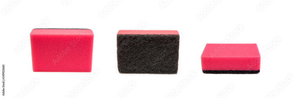 Cleaning sponge isolated on white background Cleaning sponge isolated on white background