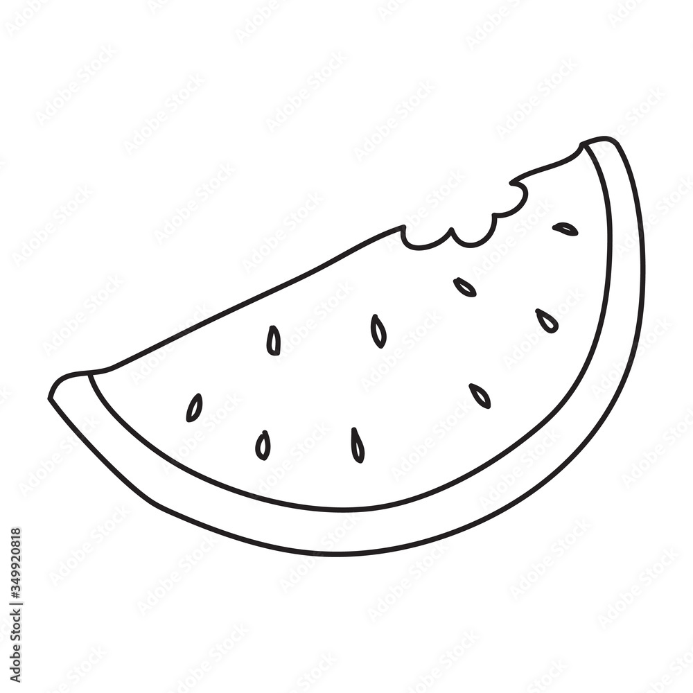 Vector stock illustration with single object: food, hand drawn, doodle style. Vector stock illustration with single object: food, hand drawn, doodle style.