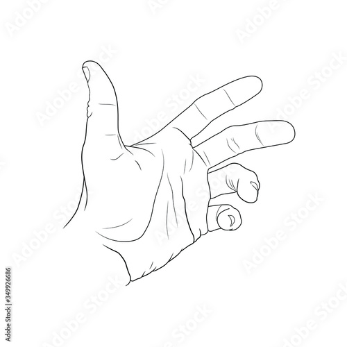 Male Hand Reaching Out