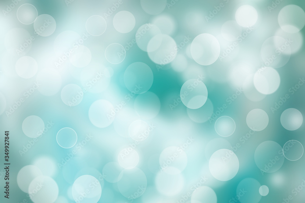 Abstract blurred fresh vivid spring summer light delicate pastel blue turquoise bokeh background texture with bright circular soft color lights. Card concept. Beautiful backdrop illustration. Abstract blurred fresh vivid spring summer light delicate pastel blue turquoise bokeh background texture with bright circular soft color lights. Card concept. Beautiful backdrop illustration.
