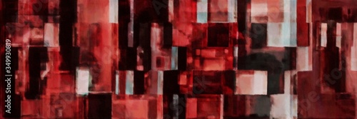 geometric mosaic abstract tile background with very dark pink, very dark red and indian red colors