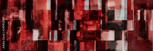 geometric mosaic abstract tile background with very dark pink, very dark red and indian red colors photo