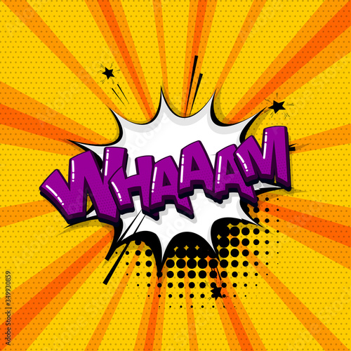 Pop art comic text