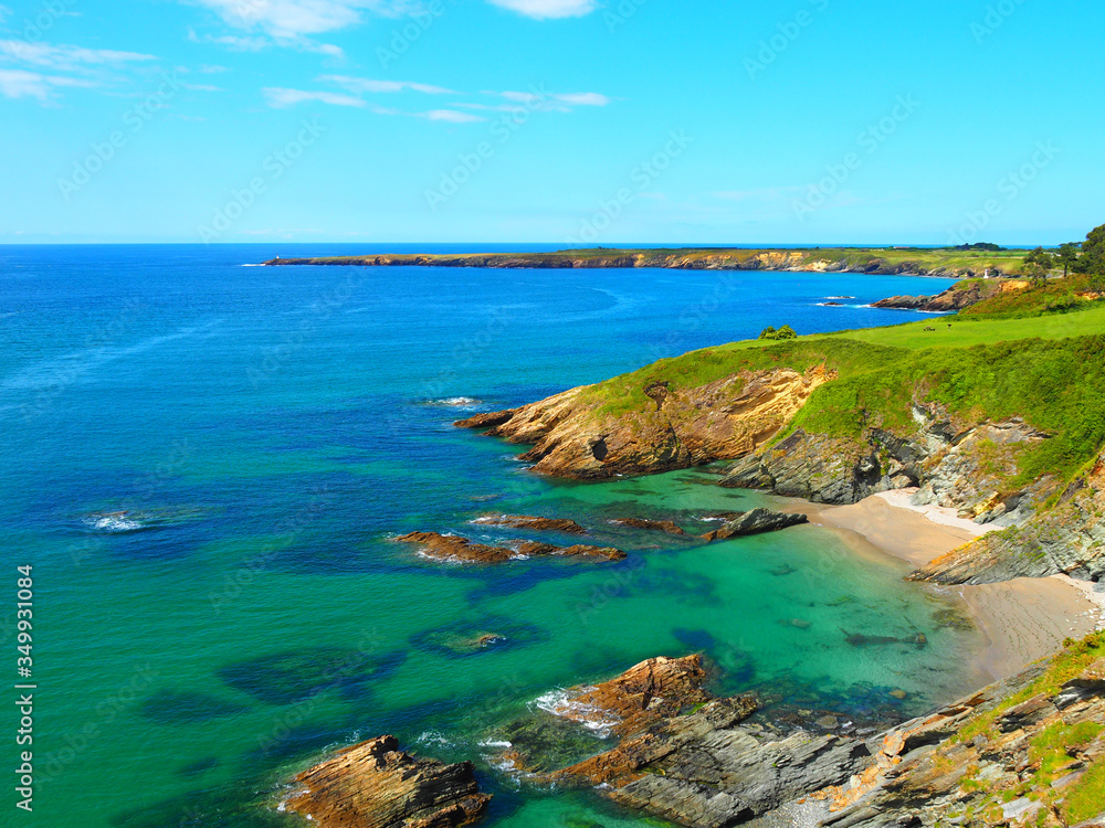 Landscape of the Cantabrian Coast near Ribadeo, Galicia - Spain