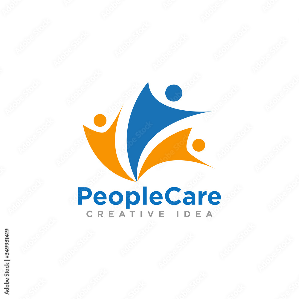 People Care Logo Design Vector People Care Logo Design Vector