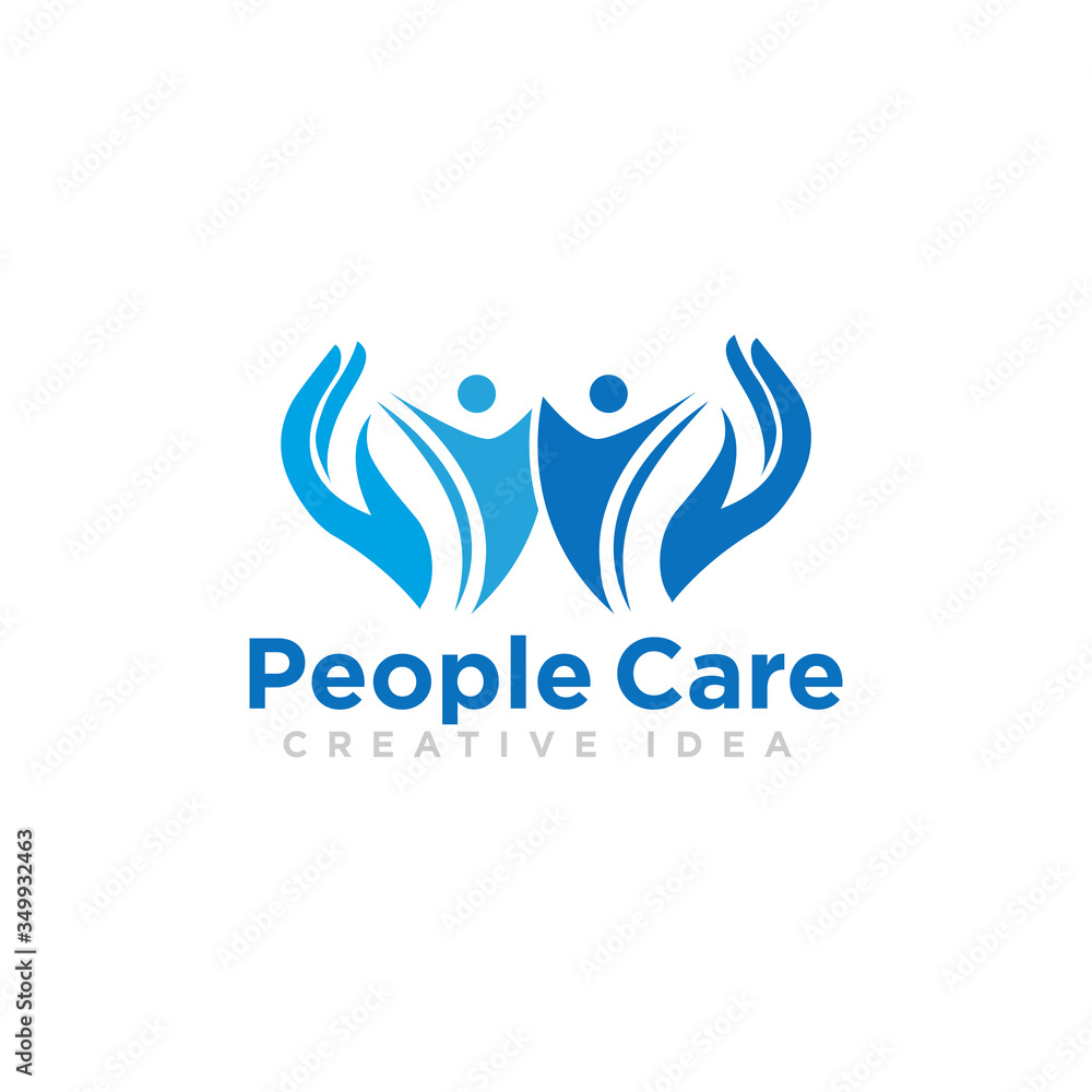 People Care Logo Design Vector People Care Logo Design Vector