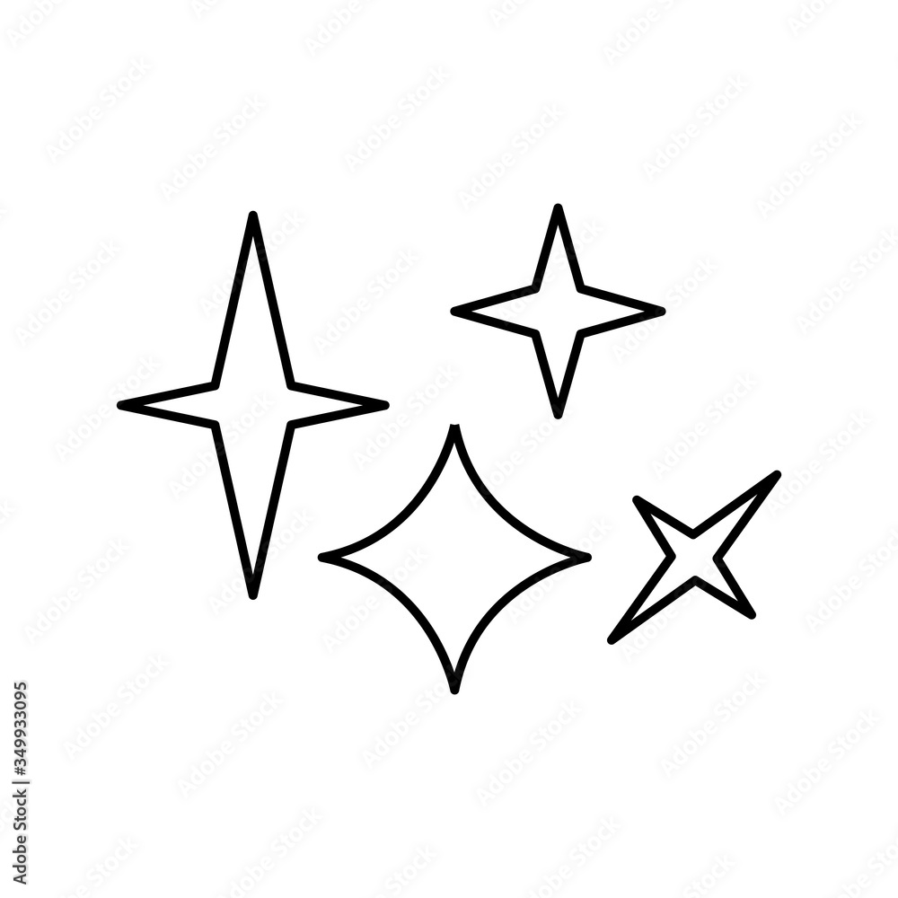 Sparkle Icon Design Vector Template Sparkle Icon Design Vector Template