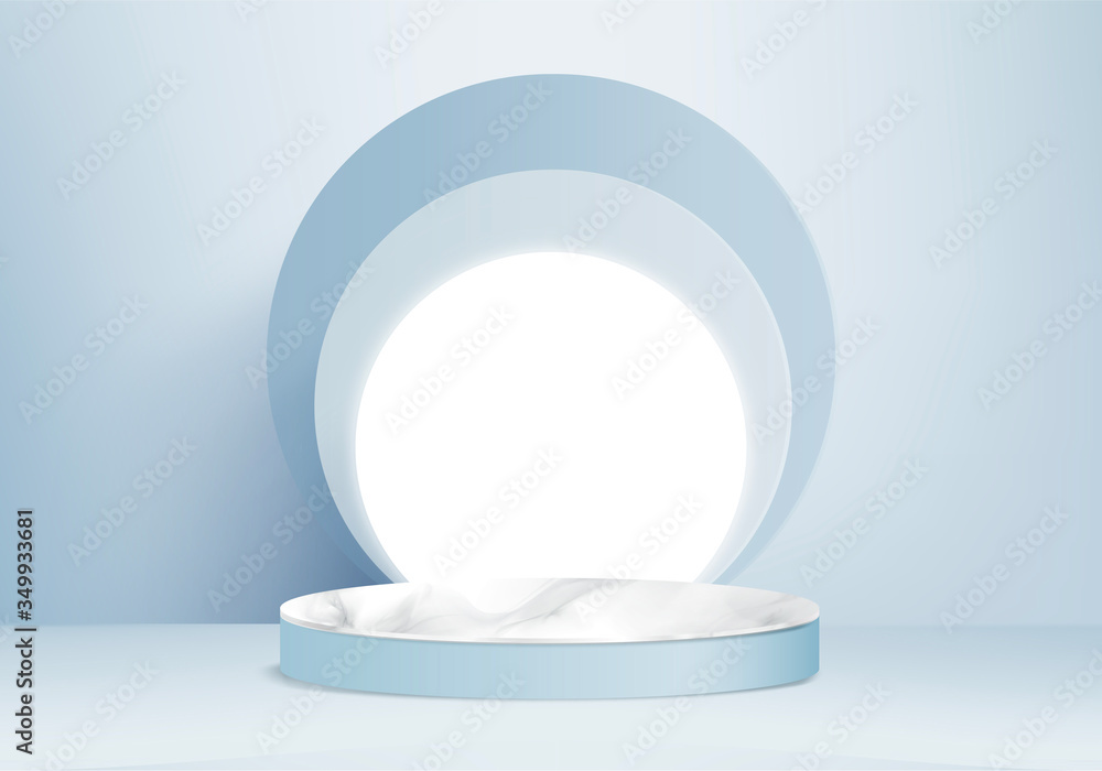 Minimal blue Podium and scene with 3d render vector in abstract background composition, 3d illustration mock up scene geometry shape platform forms for product display. stage for awards in modern. Minimal blue Podium and scene with 3d render vector in abstract background composition, 3d illustration mock up scene geometry shape platform forms for product display. stage for awards in modern.