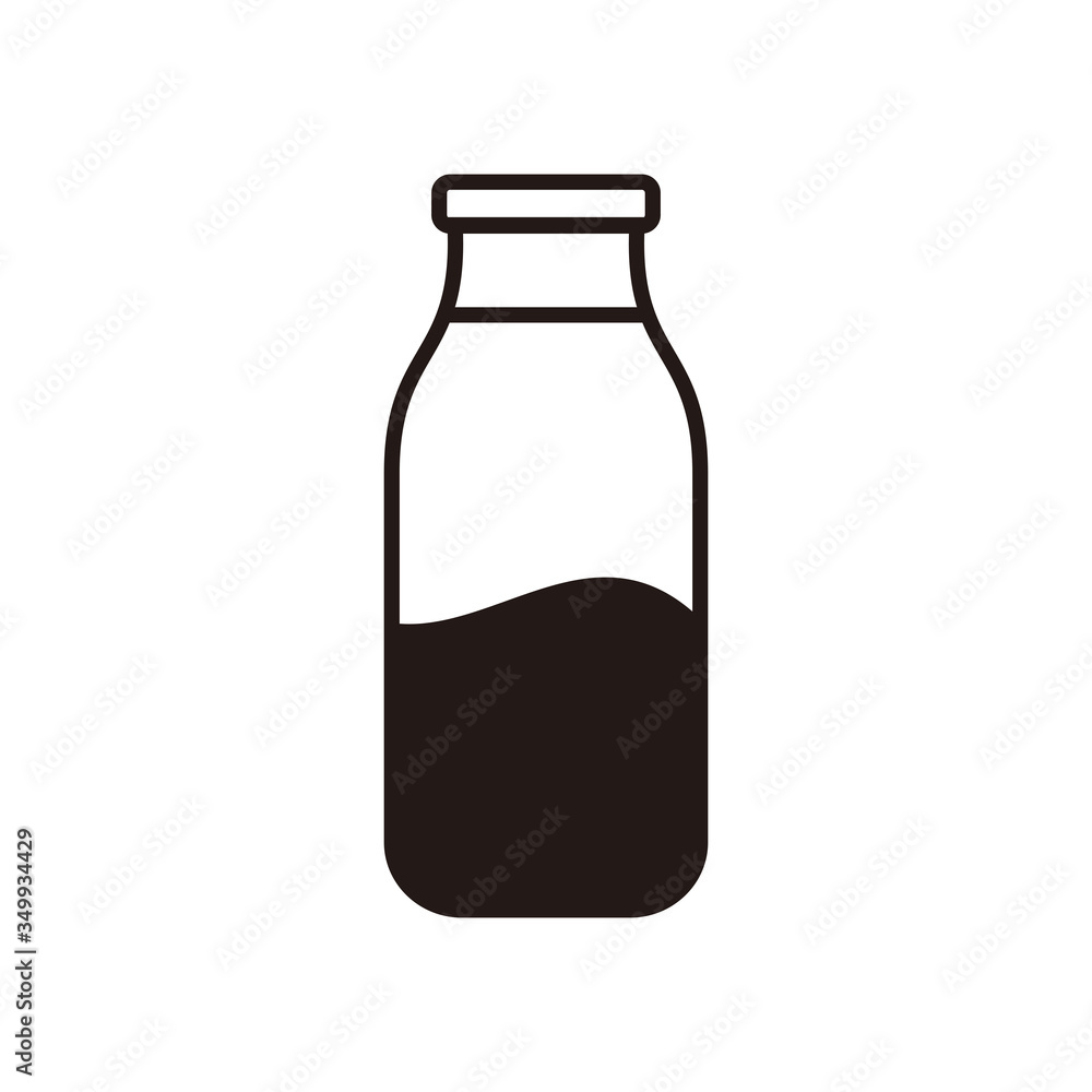 Milk Bottle icon vector illustration Milk Bottle icon vector illustration