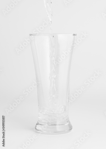 water glass isolated with clipping path included
