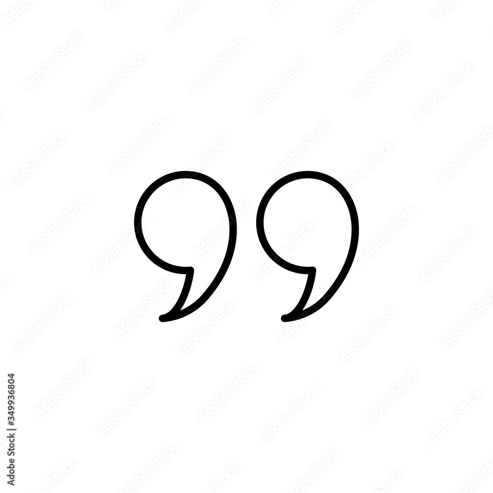 Quote Sign Icon Design Vector Template Quote Sign Icon Design Vector Template