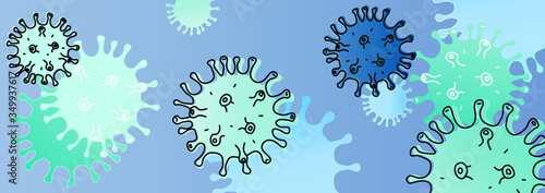 Virus background abstract covid-19 coronavirus