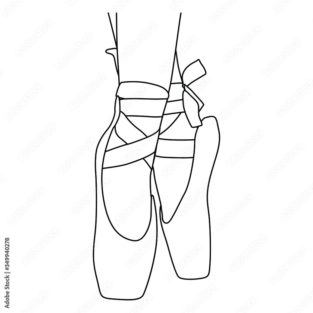 Ballet Shoes Drawing Stock Photos  Free  RoyaltyFree Stock Photos from  Dreamstime