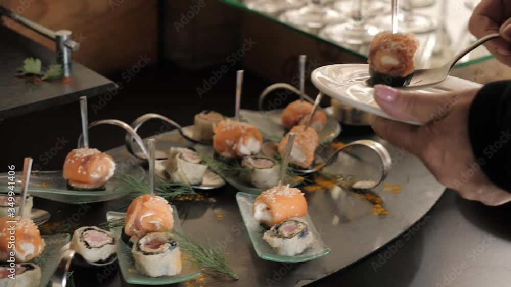 Snacks served buffet wedding Banquet Snacks served buffet wedding Banquet