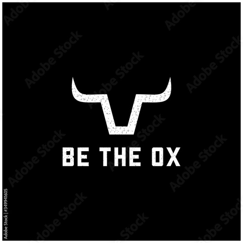 Bull Horn Vector Icon Logo Template Illustration Design