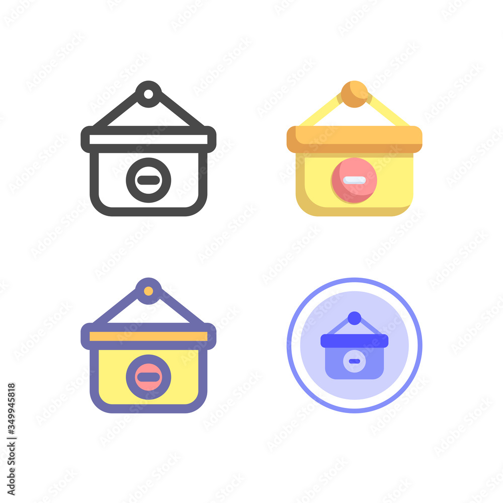 bag icon pack isolated on white background. for your web site design ...