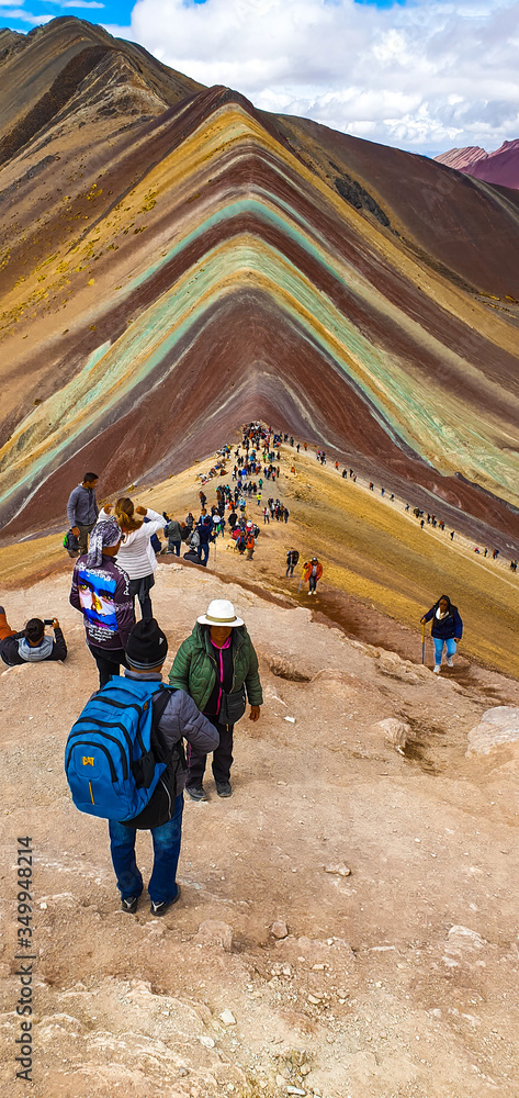 Obraz premium Winicunca cerro de colores peru
