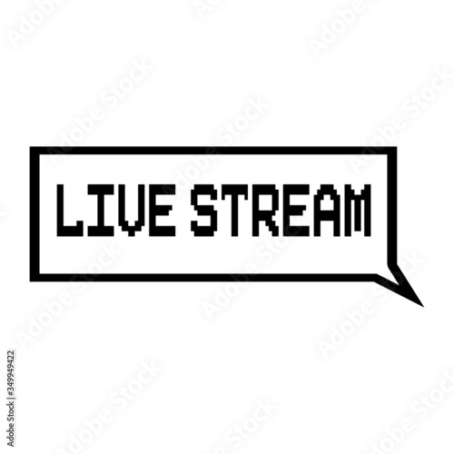 Live streaming icons. Button of live streaming, broadcasting, online stream. Lower third template for tv, shows, movies and live performances. Vector